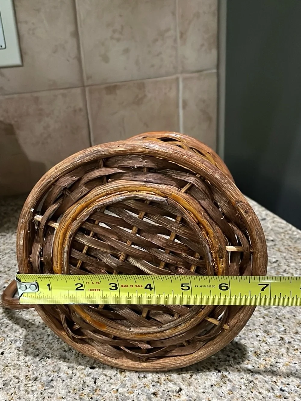 Coffee Cup Wicker Basket